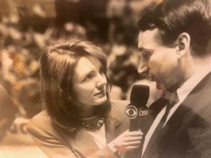 Interviewing Coach K after the iconic Christian Laettner shot in the 1992 Eastern Regional Final against Kentucky