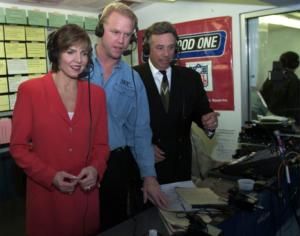 Lesley First Woman NFL Analyst on  Radio (Monday NIght Football, Westwood One, 2002)