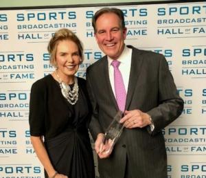 Lesley becomes the First Woman to emcee the Sports Broadcasting Hall of Fame
