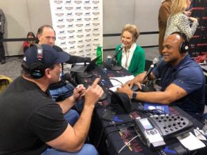 Super Bowl Radio Row with Super Bowl Champions Mark Schlereth and Brian Mitchell