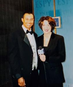 Interviewing a young Tiger Woods at the ESPYs
