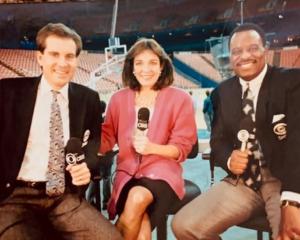 Working the 1991 Final Four with Jim Nantz and James Brown